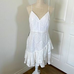 Express white eyelet dress size S